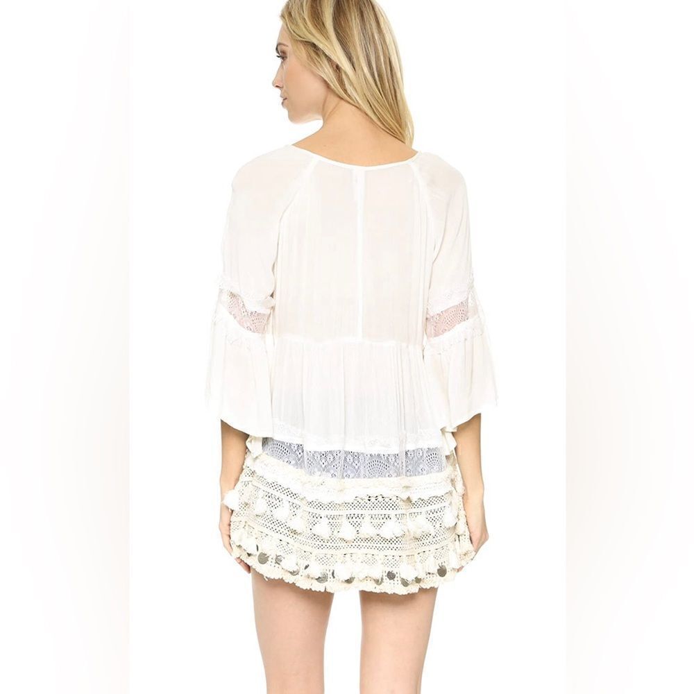 Revolve RAGA Sun Goddess Tunic Dress in Egg Shell - Picture 2 of 9